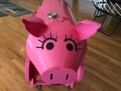 The Cutest Pink Pig Shaped Wood Fired Grill