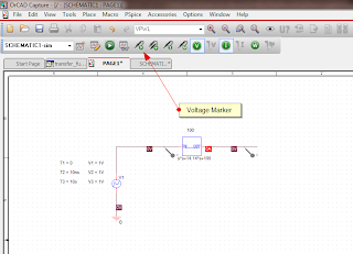 Schematic for simulation for transient response