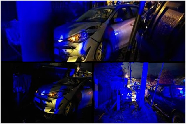 Borracho choco dos vehiculos estacionados en Ushuaia y termino detenido