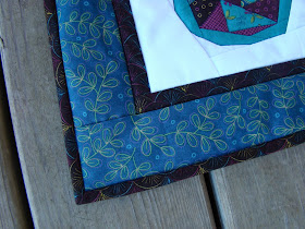 Paper pieced butterfly mini quilt