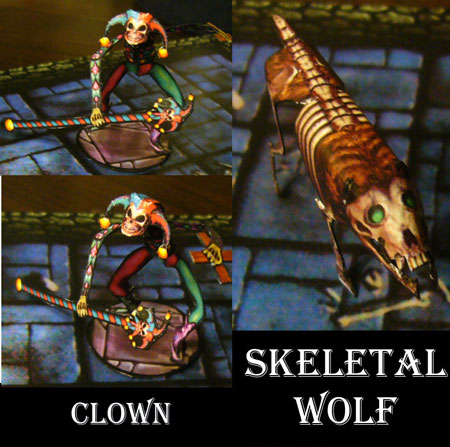 Clown Skeletal Wolf Papercraft