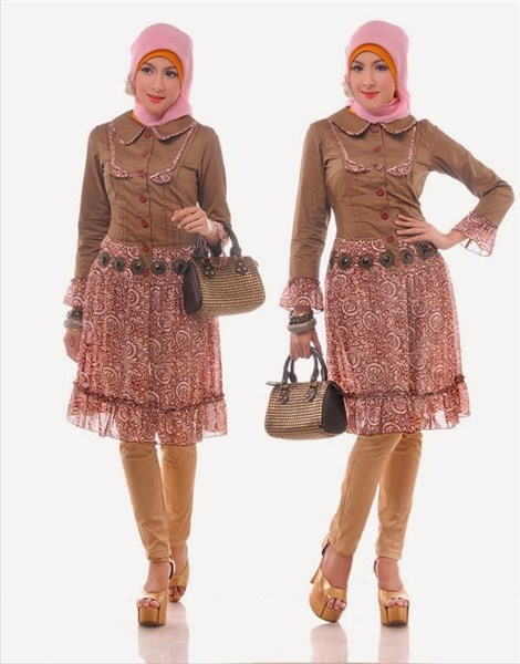 Model Baju Batik Muslimah Modern Terbaru 2015 dan 2016