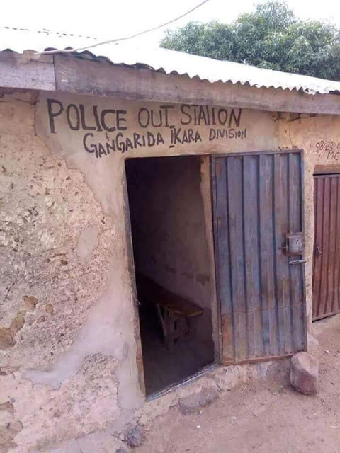 Photos Of A Dilapidated Local Police Station In Kaduna That Has Got People Talking