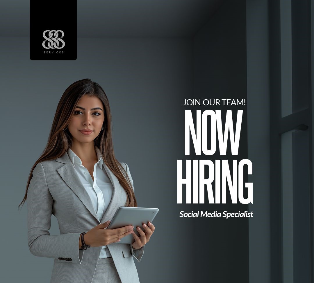 Hiring: Social Media Specialist | 888 Services LLC | Latest Jobs in Dubai 2024