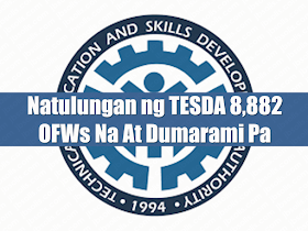 Technical Education and Skills Development Authority (TESDA) has been extending their help to Filipino families including the Overseas Filipino Workers (OFWs) by providing training and skills in different fields that are used to develop and upgrade the Filipino workforce, making them globally competitive. It also helps the Filipinos get their dream jobs locally and overseas. Advertisement       Sponsored Links     TESDA (Technical Education and Skills Development Authority) was founded under Republic Act. No. 7796, or Technical Education Skills Development Authority Act of 1994. It aims to develop skills for the advancement of the human resources in the Philippines to provide a better future for its citizens. TESDA  is setting programs and standards to lead the people to progress to be world class in food processing, dressmaking, housekeeping among others, thus, providing them with excellent  technical education and skills development   TESDA's mission is to give directions, policies, and programs for quality technical education to upgrade the skills of every Filipino.  After the training, TESDA  grants every trainee with a certification.  Today, TESDA  records show that it already provided help to   8,882 Overseas Filipino Workers (OFWs) and their dependents.   According to TESDA Director General, Sec. Guiling “Gene” A. Mamondiong, the said number is based on the accomplishment report of the Partnership and Linkages Office (PLO) in accordance with the Reintegration Program for Overseas Filipino Workers (OFWs) for 2017.  “For 2017, a total of 8,882 Overseas Filipino Workers (OFWs) and their dependents were provided assistance by TESDA,” PLO Report said.   In total, 1,749 were granted scholarships through training for work scholarship (TWSP), including 189 TESDA beneficiaries of Emergency Skills Training Program (TESTP); special training for employment program (STEP) 129; bottom-up budgeting (BuB), 102; at private education financial assistance (PESFA), 35.   Based on the records,  TWSP has the largest number of graduates 1,483 or 84% followed by STEP, 129 or 7.38 %, BuB, 102 or 5.83% and PESFA, 35 or 2.00%.