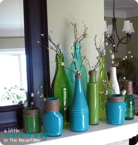 Painted Spring Bottles