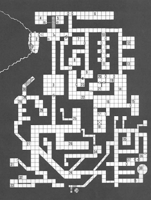 The DMG Monastery Dungeon map by Gary Gygax