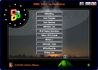 Ratiborus KMS Tools 01.08.2020 - Công cụ active Windows, Windows Server, Microsoft Office các phiên bản