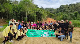 Mahasiswa KKN UNP, Penghijauan Lokasi Pembukaan Jalan Baru Sitanang ke Ampalu Limapuluh Kota