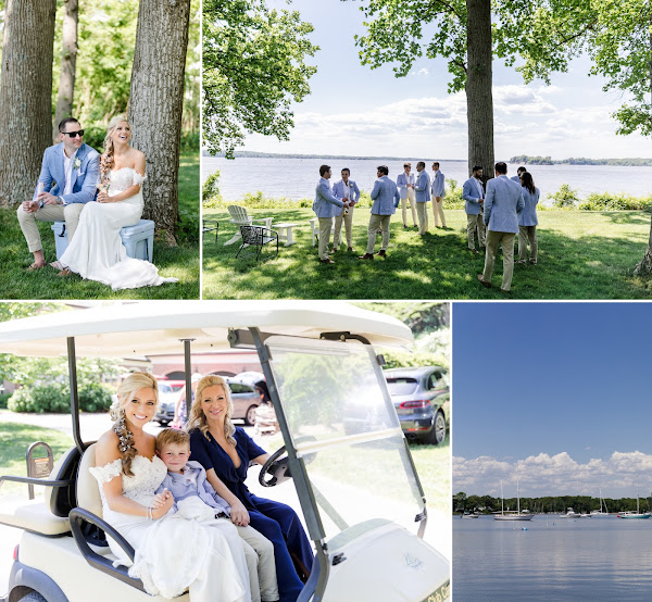 Summer Waterfront Wedding at The Gibson Island Club photographed by Maryland photographer Heather Ryan