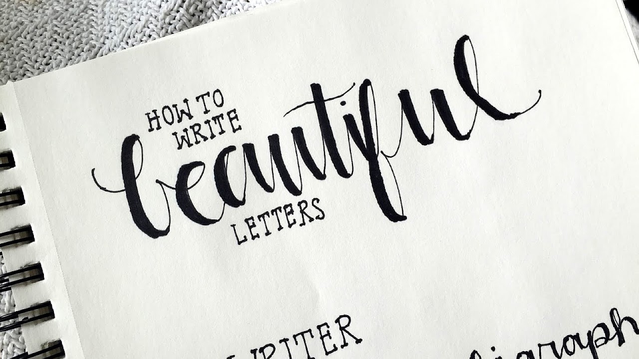 How To Write Calligraphy Letters