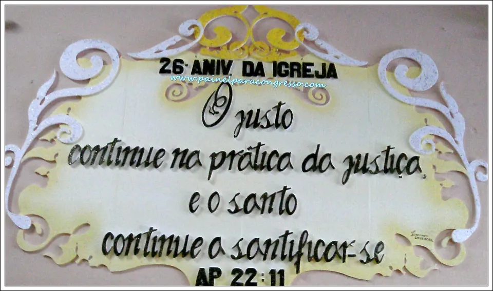 Aniversário da igreja evangélica / Apocalipse 22:11