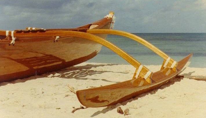 Outrigger Sailing Canoes: Stripper number one