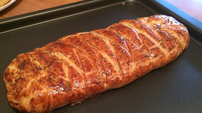 Feuilleté tressé à la viande hachée