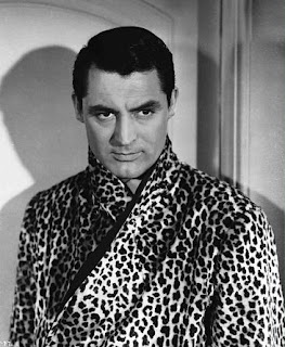 Cary Grant in leopard print robe