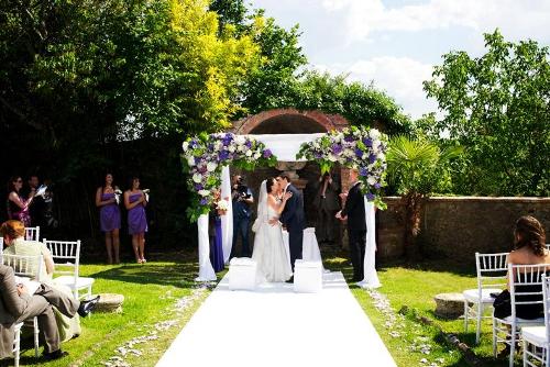 The wedding theme colour was lilac as the bridesmaids dresses 