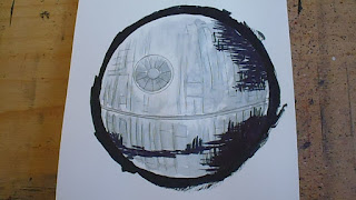 how to draw a death star