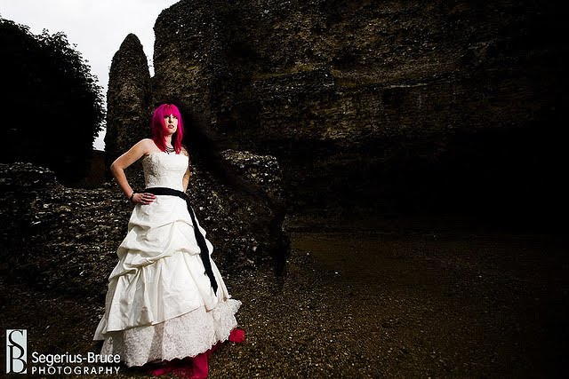 Red Black and White Wedding Dress