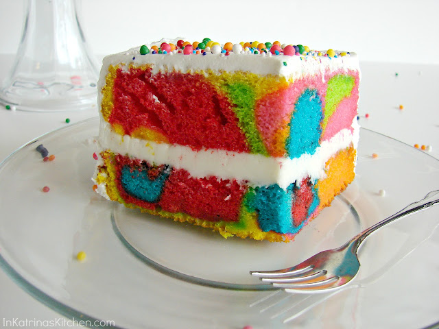 Making a rainbow swirl cake is very easy- I hope you’ll try it ...