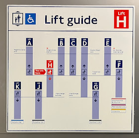 Lift guide: plattegrond van liften metrostation