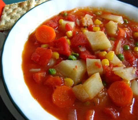 Almost Vegetarian Vegetable Soup