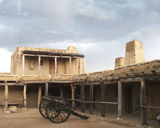 Bent's Old Fort along the Arkansas River operated from 1833 to 1849.