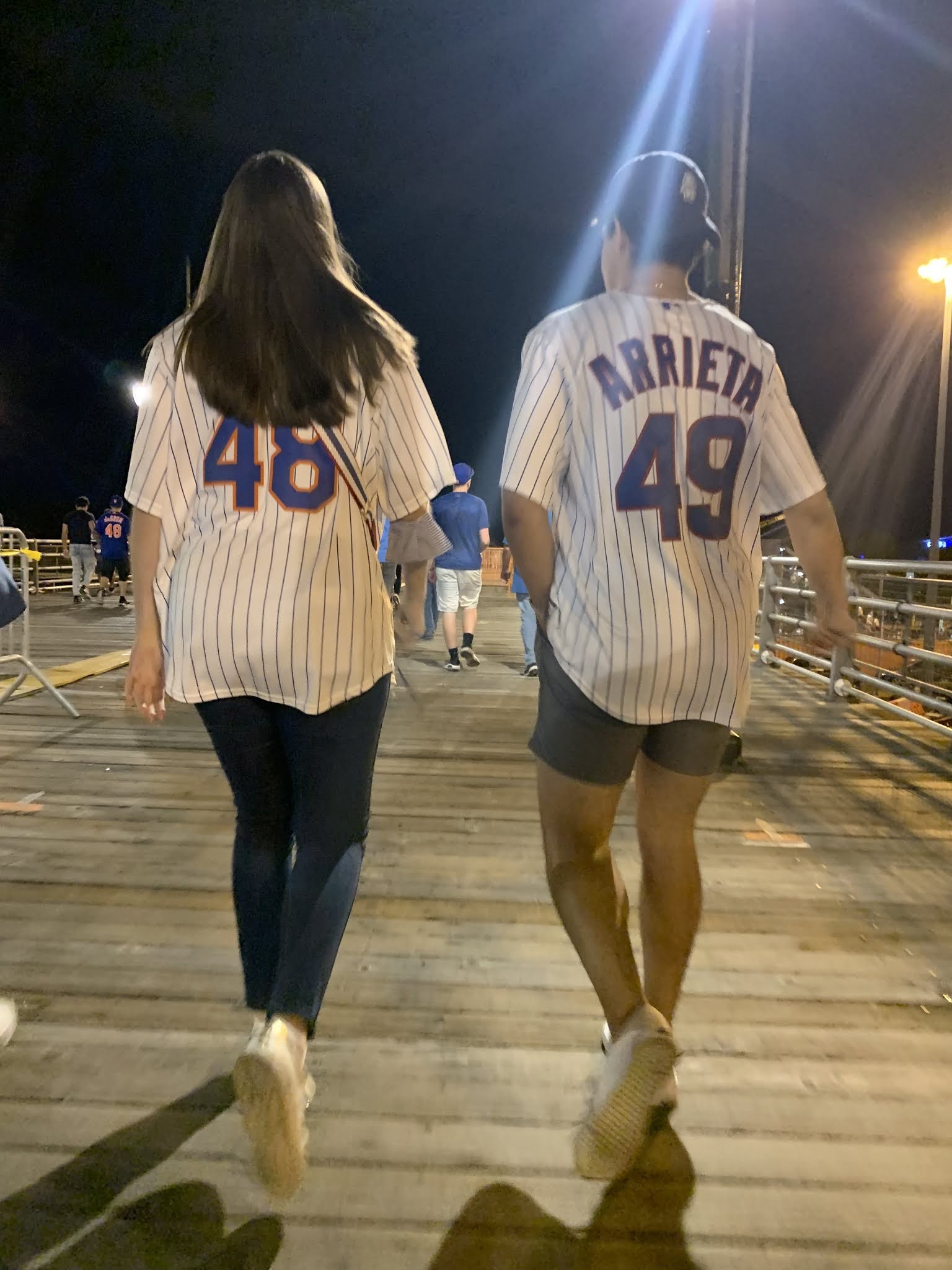 Jerseys, baseball game, mets game, cub game