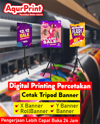 CETAK TRIPOD BANNER 24 JAM JAKARTA TIMUR