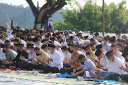 Kodam Cenderawasih Gelar Shalat Idul Fitri 1443 H di Lapangan Paving Block Makodam