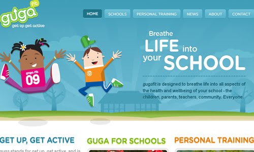 gugafit kid website design