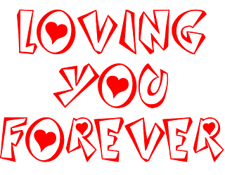 "I love you" "Loving you forever" Valentine's Day quote free download PNG Clipart Image with Transparent Background