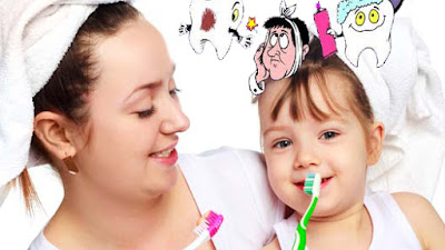 Bagaimana Cara  Mengajari Anak Menggosok Gigi Yang Benar