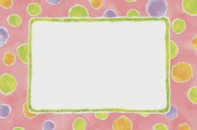 Funny Polka Dots: Free Printable Frames, Borders and Labels.