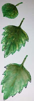 The Crafty Thinker, How to make realistic stamped leaf