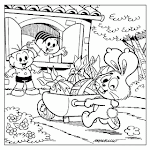  Desenhos de Páscoa para Colorir - Turma da Mônica