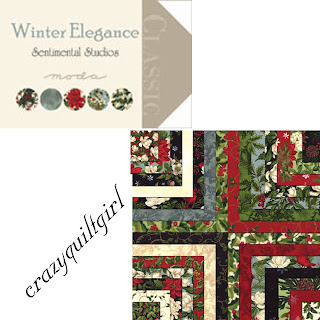 Moda WINTER ELEGANCE Christmas Quilt Fabric by Sentimental Studios