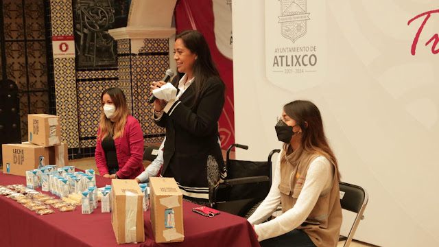 DIF Atlixco inició la entrega simbólica del Programa de Desayunos Escolares