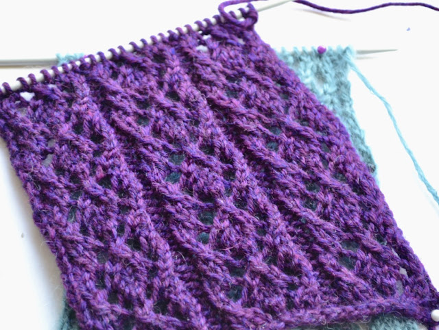 Diamond Rib Knit Stitch