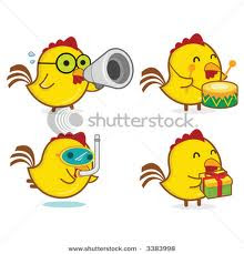 Wallpaper Chicken cartoon