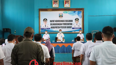 Bupati Pesisir Barat Hadirin Rakor Bulanan