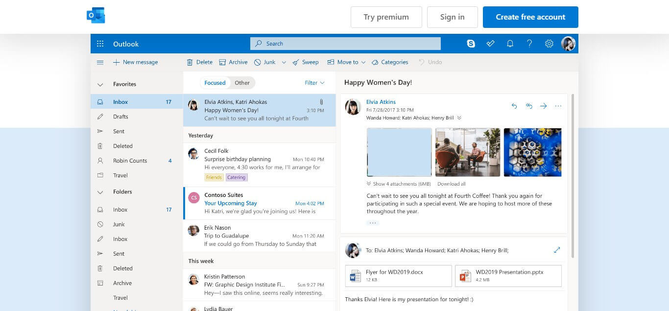 Outlook Free Personal Email and Calendar From Microsoft