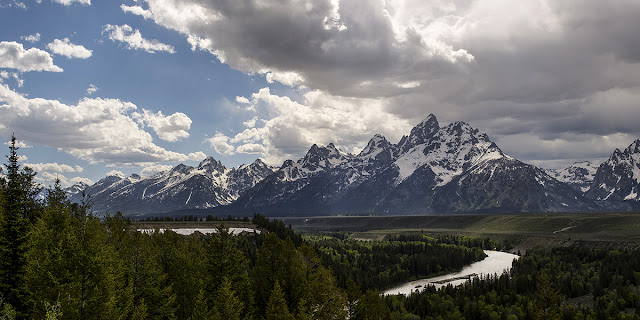 the snake river overlook panoramic photography where ansel adams took his famous shot