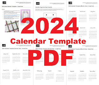2024 Desktop Calendar with Stampin' Up! Delightful Floral Designer Paper | www.juliedavison.com #stampinup