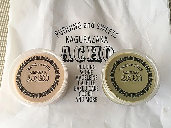 神楽坂のテイクアウト専門洋菓子店『ACHO』のプリン