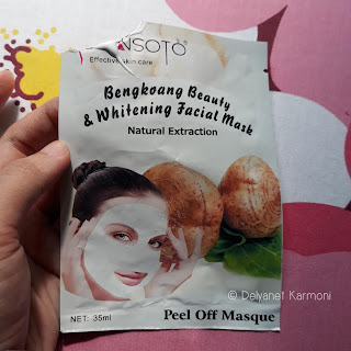 peel off mask, masker peel off, qiansoto, bengkoang