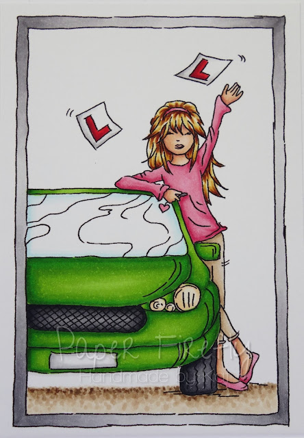 Congratulations card for passing driving test, using Jasmine Driving Test by Lili of the Valley