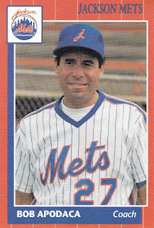 Bob Apodaca 1990 Jackson Mets card