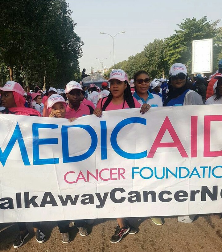 Toyin Abraham walkaway cancer awareness