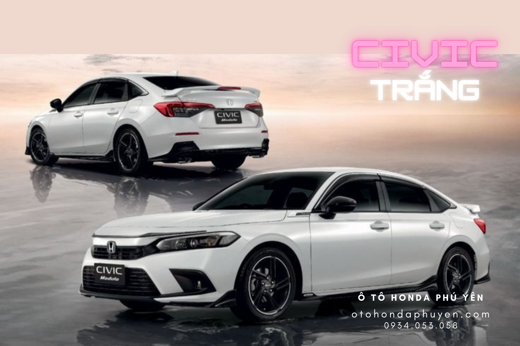 Honda Civic 2022 màu trắng