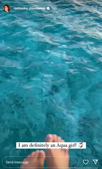 Rashmika Mandanna in Maldives flaunts bikini